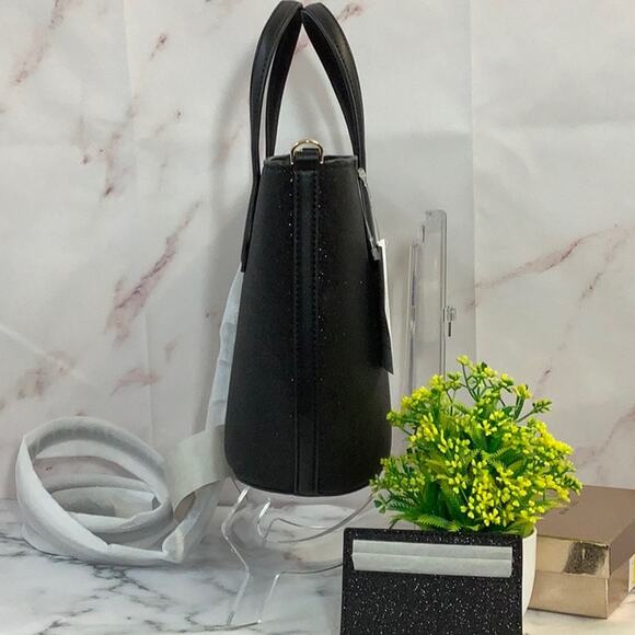 NWT Kate Spade Small Satchel Crossbody Bag and Credit Card Holder Black Set - Picture 5 of 6